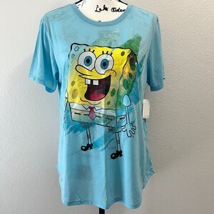 NWT SpongeBob SquarePants (XXL) Nickelodeon Graphic T-Shirt 90s Cartoon
